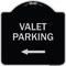 Signmission Valet Parking with Left Arrow Heavy-Gauge Aluminum Architectural Sign, 18" x 18", BS-1818-22750 A-DES-BS-1818-22750 - alternate 1